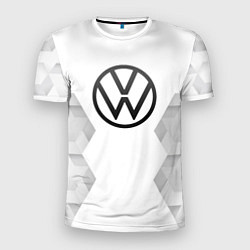 Мужская спорт-футболка Volkswagen white poly