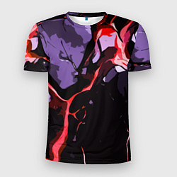 Мужская спорт-футболка Красный разлом в камне