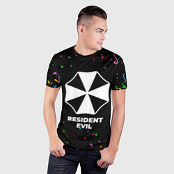 Футболка спортивная мужская Resident Evil конфети, цвет: 3D-принт — фото 2
