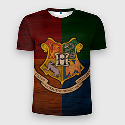 Футболка спортивная мужская Hogwarts emblem, цвет: 3D-принт