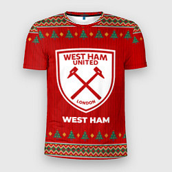 Футболка спортивная мужская West Ham new year, цвет: 3D-принт