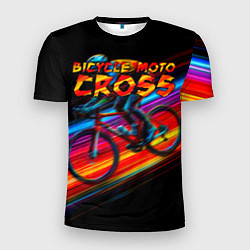 Футболка спортивная мужская Bicycle moto cross, цвет: 3D-принт