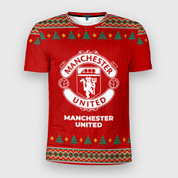 Футболка спортивная мужская Manchester United new year, цвет: 3D-принт