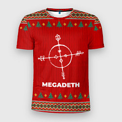 Футболка спортивная мужская Megadeth new year, цвет: 3D-принт