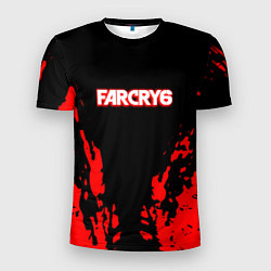 Футболка спортивная мужская Farcry6 краски красные, цвет: 3D-принт