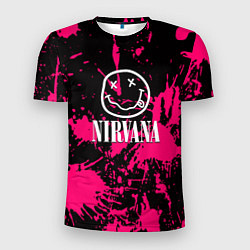 Футболка спортивная мужская Nirvana pink color, цвет: 3D-принт