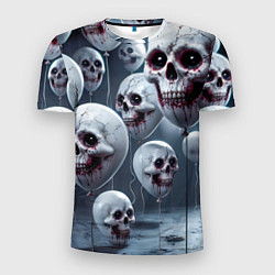 Футболка спортивная мужская Шарики черепа, цвет: 3D-принт