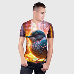 Футболка спортивная мужская Кукушка в искрах, цвет: 3D-принт — фото 2