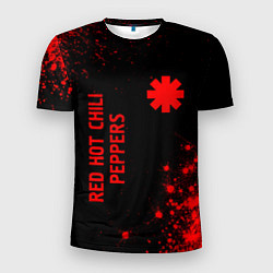 Футболка спортивная мужская Red Hot Chili Peppers - red gradient вертикально, цвет: 3D-принт