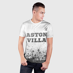 Футболка спортивная мужская Aston Villa - white gradient посередине, цвет: 3D-принт — фото 2