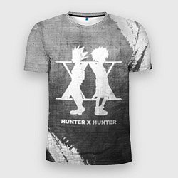 Футболка спортивная мужская Hunter x Hunter - grey gradient, цвет: 3D-принт