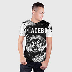 Футболка спортивная мужская Placebo рок пес, цвет: 3D-принт — фото 2