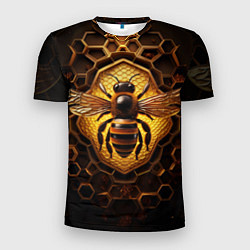Футболка спортивная мужская Золотая пчела, цвет: 3D-принт