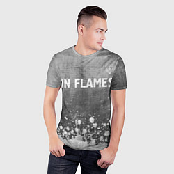 Футболка спортивная мужская In Flames - grey gradient посередине, цвет: 3D-принт — фото 2