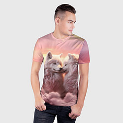 Футболка спортивная мужская Волчья страсть, цвет: 3D-принт — фото 2