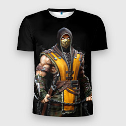 Футболка спортивная мужская Mortal kombat - Scorpion, цвет: 3D-принт