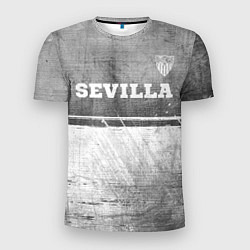 Футболка спортивная мужская Sevilla - grey gradient посередине, цвет: 3D-принт