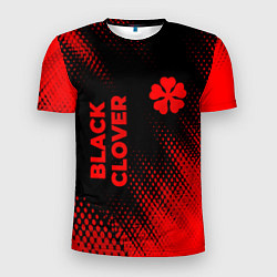Футболка спортивная мужская Black Clover - red gradient вертикально, цвет: 3D-принт