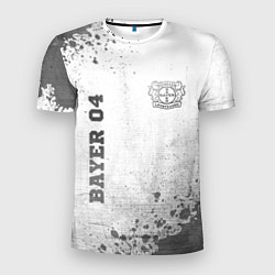 Футболка спортивная мужская Bayer 04 - white gradient вертикально, цвет: 3D-принт
