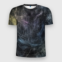 Мужская спорт-футболка Разноцветные хаотичные линии