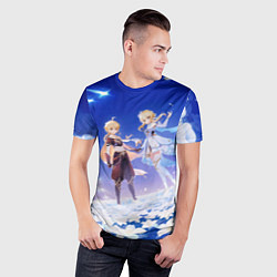 Футболка спортивная мужская Aether and Lumine, цвет: 3D-принт — фото 2