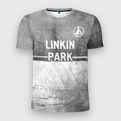 Футболка спортивная мужская Linkin Park 2024 - grey gradient посередине, цвет: 3D-принт