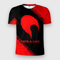 Футболка спортивная мужская Date A Live - red gradient, цвет: 3D-принт