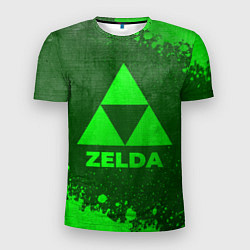 Футболка спортивная мужская Zelda - green gradient, цвет: 3D-принт