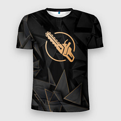 Футболка спортивная мужская Chainsaw Man golden poly, цвет: 3D-принт