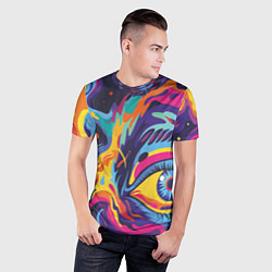 Футболка спортивная мужская Глаза вселенной, цвет: 3D-принт — фото 2