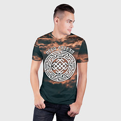 Футболка спортивная мужская Белобог - небо славян, цвет: 3D-принт — фото 2