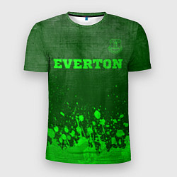Футболка спортивная мужская Everton - green gradient посередине, цвет: 3D-принт