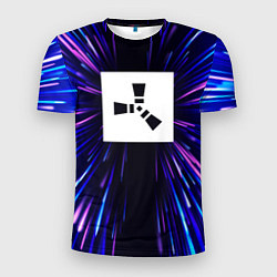 Футболка спортивная мужская Rust neon energy, цвет: 3D-принт