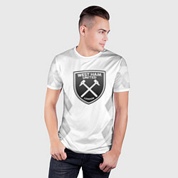 Футболка спортивная мужская West Ham white poly, цвет: 3D-принт — фото 2
