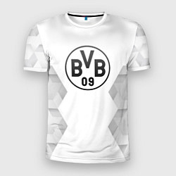Футболка спортивная мужская Borussia white poly, цвет: 3D-принт