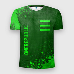 Футболка спортивная мужская OneRepublic - green gradient вертикально, цвет: 3D-принт