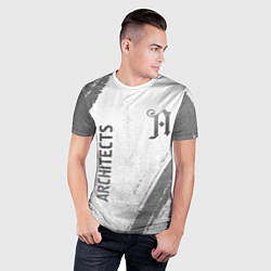 Футболка спортивная мужская Architects - white gradient вертикально, цвет: 3D-принт — фото 2