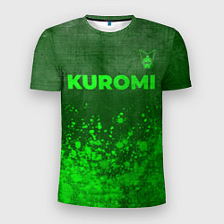 Футболка спортивная мужская Kuromi - green gradient посередине, цвет: 3D-принт