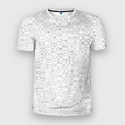 Мужская спорт-футболка Белый с абстрактным узором