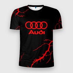 Футболка спортивная мужская Audi storm, цвет: 3D-принт