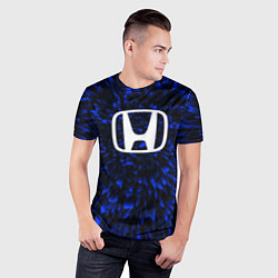 Футболка спортивная мужская Honda blue energy, цвет: 3D-принт — фото 2