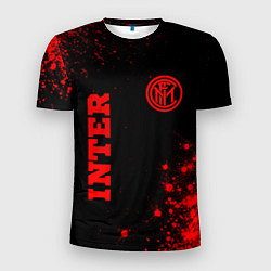 Футболка спортивная мужская Inter - red gradient вертикально, цвет: 3D-принт