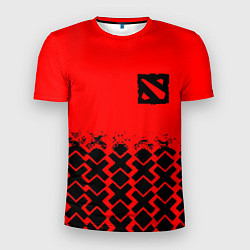 Футболка спортивная мужская Dota игровой паттерн, цвет: 3D-принт