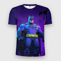 Футболка спортивная мужская Бэтмен объемная модель, цвет: 3D-принт