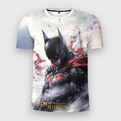 Футболка спортивная мужская Бэтмен в тумане, цвет: 3D-принт