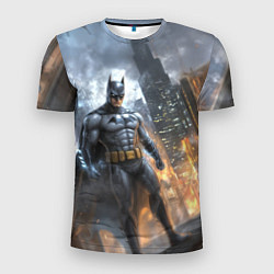 Футболка спортивная мужская Бэтмен - старый стиль, цвет: 3D-принт