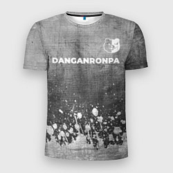Футболка спортивная мужская Danganronpa - grey gradient посередине, цвет: 3D-принт