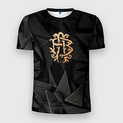 Футболка спортивная мужская Nickelback golden poly, цвет: 3D-принт