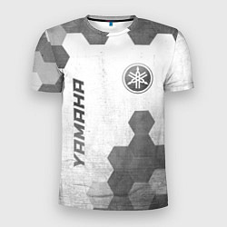 Футболка спортивная мужская Yamaha - white gradient вертикально, цвет: 3D-принт