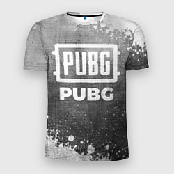 Футболка спортивная мужская PUBG - grey gradient, цвет: 3D-принт